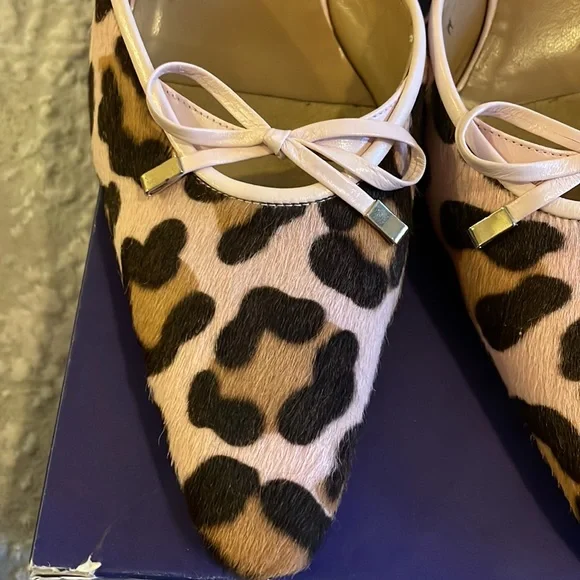 Stuart Weitzman bownafide pink leopard hair heel - Picture 3 of 6